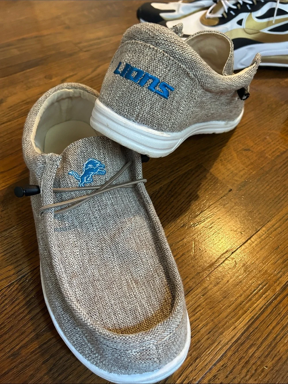 Detroit Lions Hey Dude-style Slip On Loafers